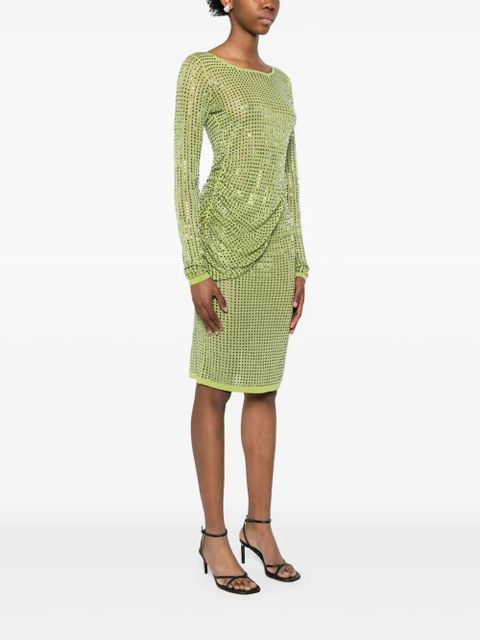 Christopher Esber Cirrus Hotfix Cutaway midi dress - Green - zdjęcie produktu nr 2