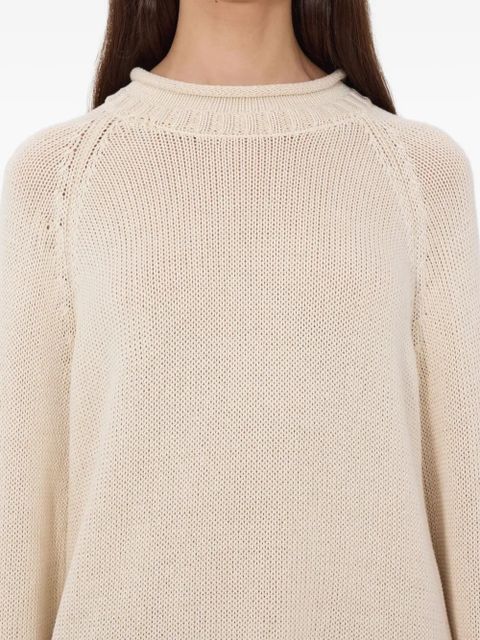 LouLou de Saison raglan-sleeve ribbed sweater - Neutrals