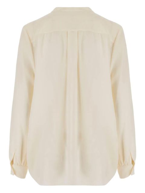 Chloé mandarin-collar button shirt - Neutrals - zdjęcie produktu nr 2