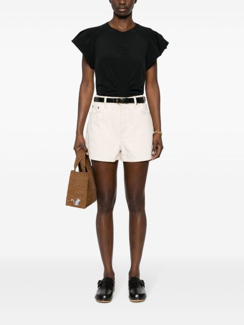 ISABEL MARANT Tullya crepe top - Black