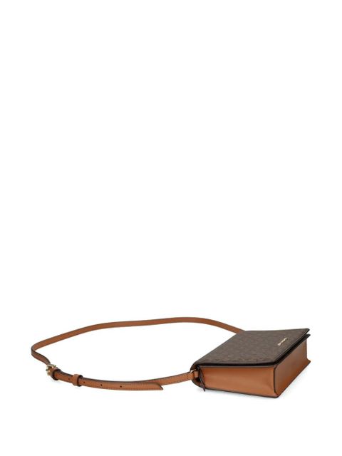Michael Kors monogram-logo crossbody bag - Brown