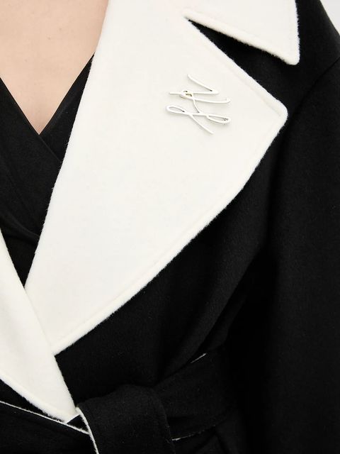 Karl Lagerfeld płaszcz wełniany