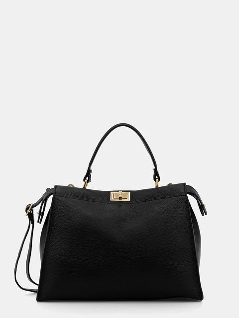 Answear.LAB torebka skórzana kolor czarny - zdjęcie produktu nr 1