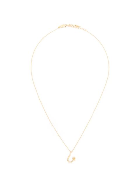 Missoma mini Curly Molten initial necklace - Gold - zdjęcie produktu nr 1