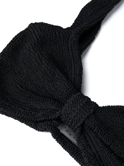 Hunza G Bonnie crinkled bikini - Black