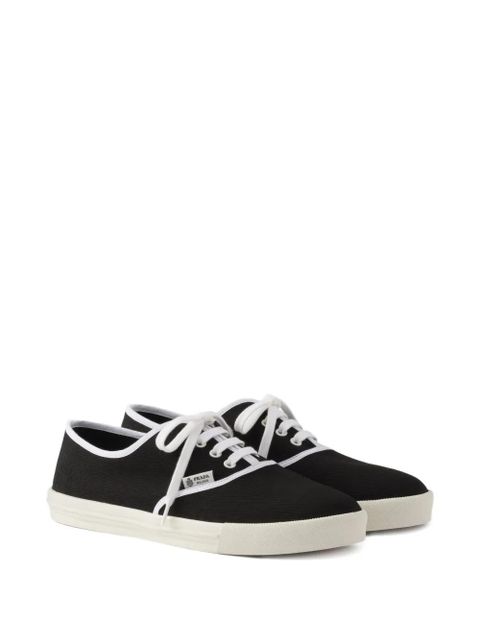 Prada lace-up round-toe sneakers - Black