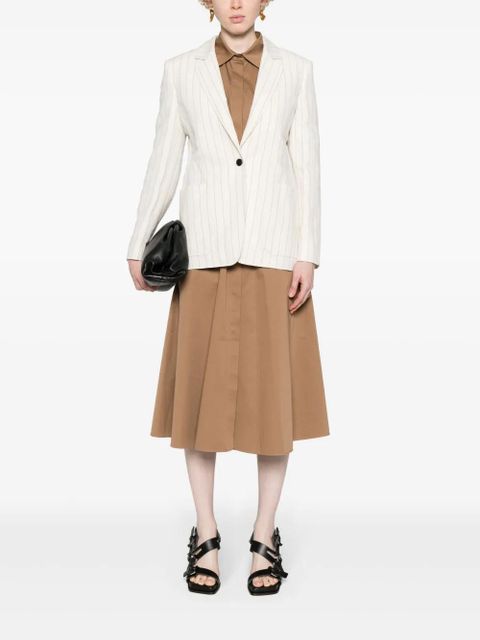 Max Mara single-breasted pinstriped blazer - Neutrals - zdjęcie produktu nr 2
