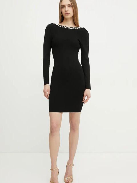 Marciano Guess sukienka LAUREN kolor czarny mini dopasowana 5RGK79 5036Z