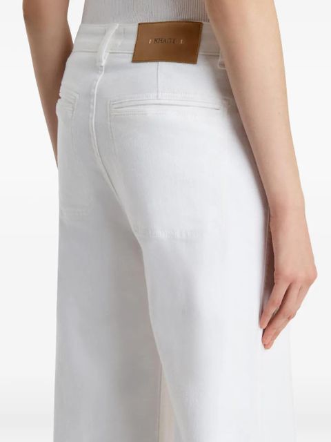 KHAITE wide-leg denim jeans - White