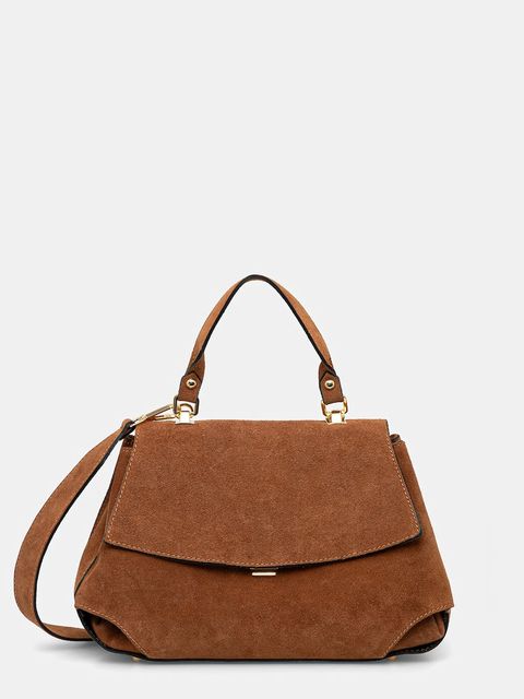 Answear Lab torebka zamszowa kolor brązowy - zdjęcie produktu nr 1