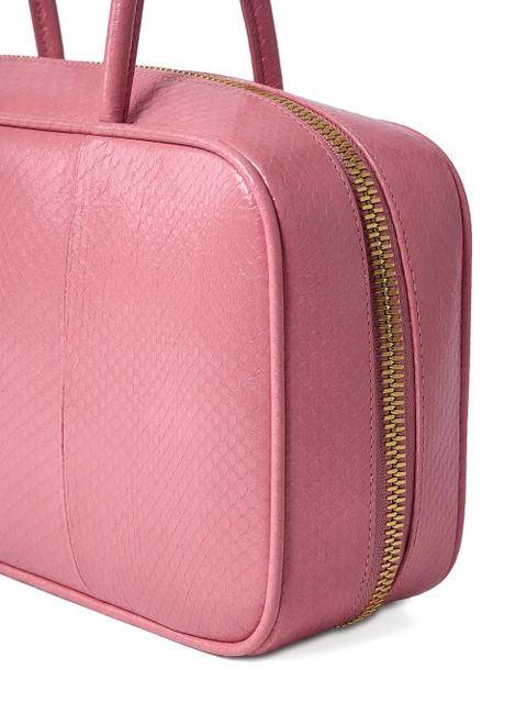 Miu Miu Beau Ayers logo-plaque tote bag - Pink