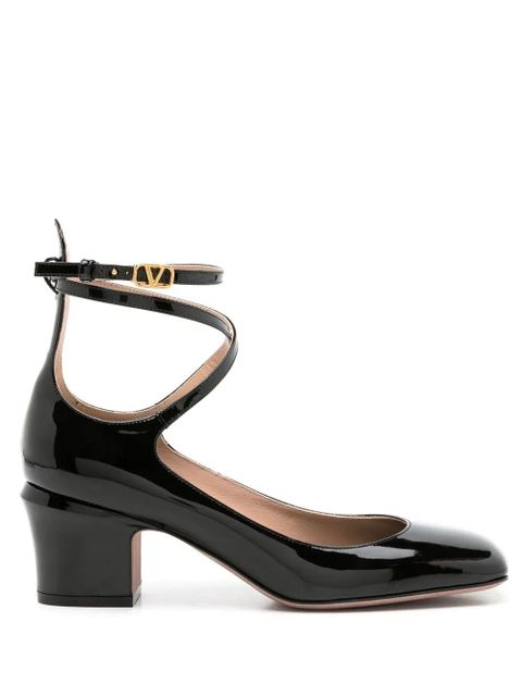 Valentino Garavani 60mm Tan-Go patent-leather pumps - Black - zdjęcie produktu nr 1