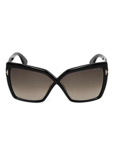 TOM FORD Eyewear geometric-frame sunglasses - Black - zdjęcie produktu nr 1