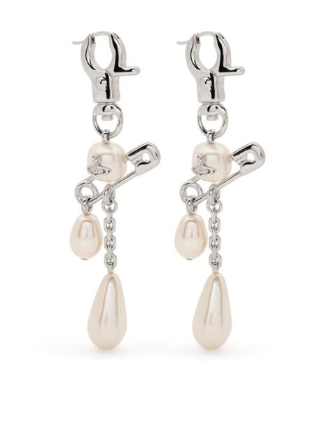 Vivienne Westwood Claude Long earrings - Silver - zdjęcie produktu nr 1