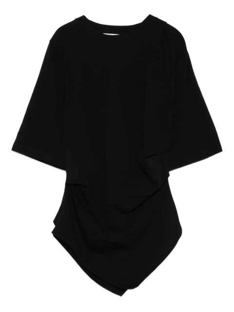 Róhe draped T-shirt - Black - zdjęcie produktu nr 1
