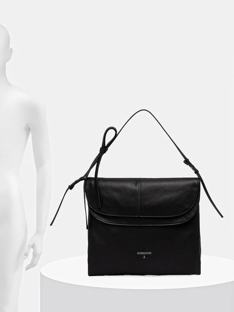 Patrizia Pepe torebka skórzana kolor czarny 8B0517 L162