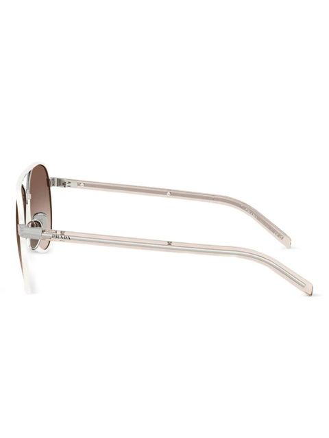 Prada Eyewear logo-engraved sunglasses - White