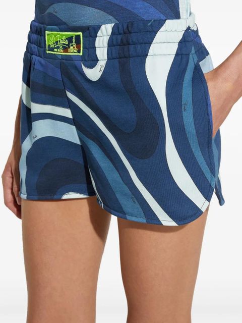 PUCCI Marmo-print shorts - Blue