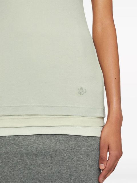 Jil Sander layered cotton tank top - Grey - zdjęcie produktu nr 2