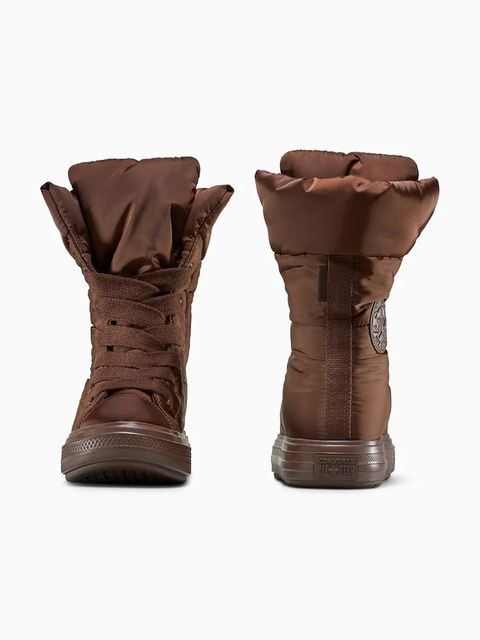 Converse śniegowce Chuck Taylor All Star Elements Boot kolor brązowy A13890C