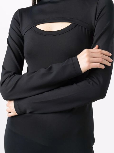 AMBUSH cut-out mid-length dress - Black