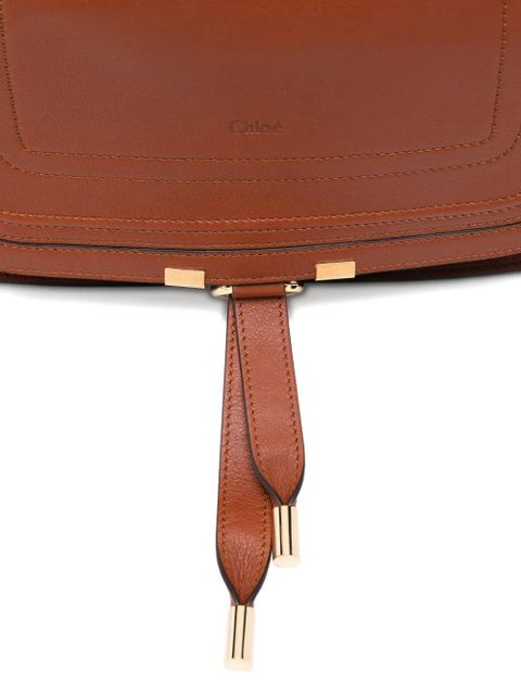 Chloé small Marcie leather crossbody bag - Brown