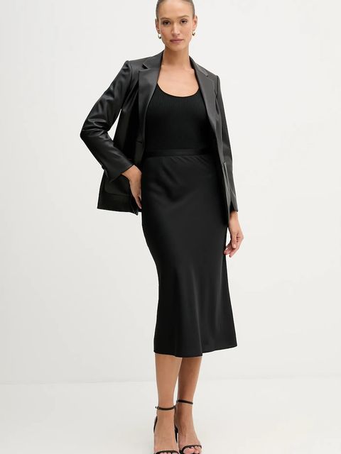 Sisley marynarka kolor czarny jednorzędowa gładka 22V3LW038