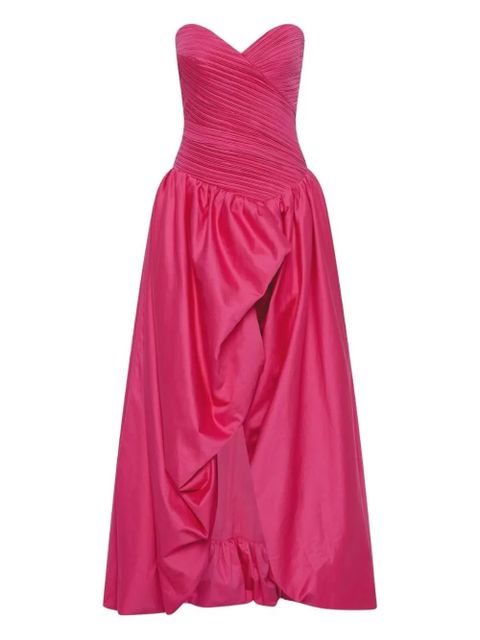 Aje Estelle ruched asymmetric maxi dress - Pink - zdjęcie produktu nr 1