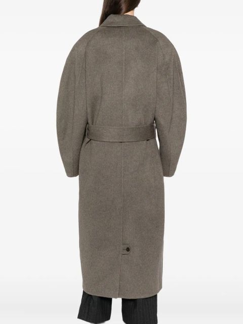 Jacquemus double-breasted belt coat - Grey