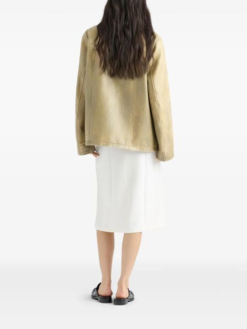 Prada leather jacket - Green