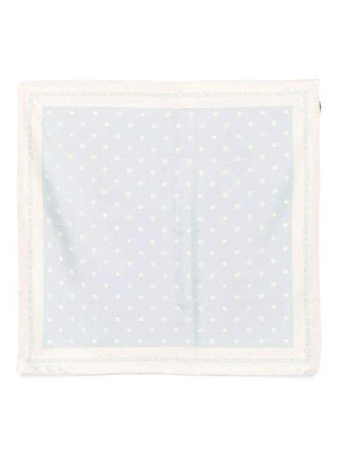 Valentino Garavani polka-dot silk scarf - Blue - zdjęcie produktu nr 1