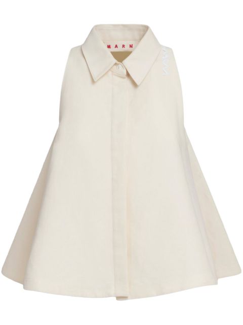 Marni buttoned cotton shirt - Neutrals - zdjęcie produktu nr 1