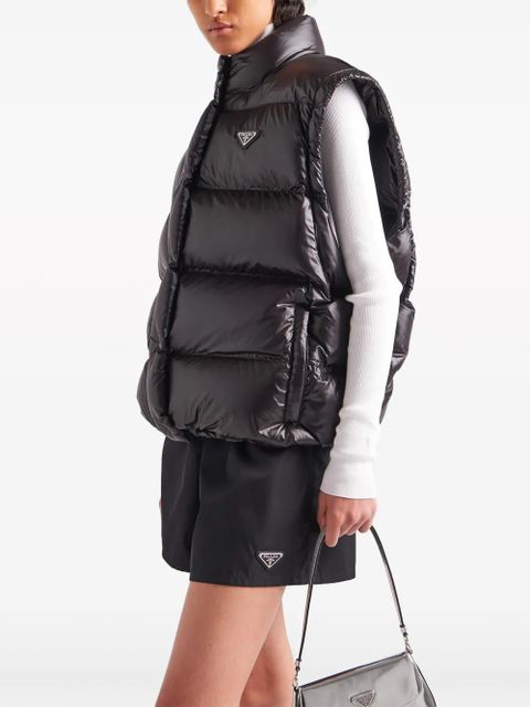 Prada Re-Nylon convertible down jacket - Black