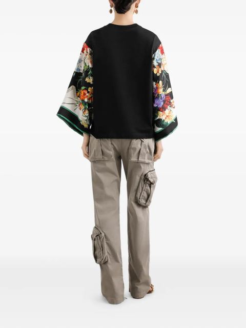 Dolce & Gabbana floral-print t-shirt - Black