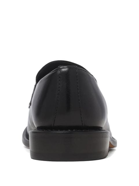 OUR LEGACY Sentiero leather emblem-detail loafers - Black