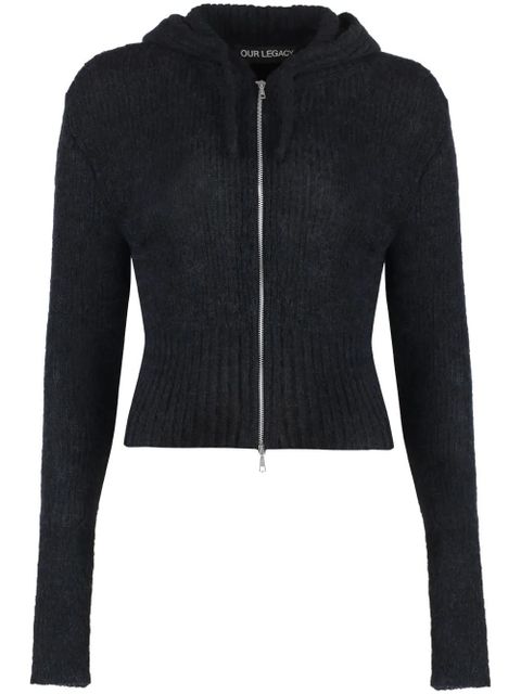 OUR LEGACY knitted hoodie - Black - zdjęcie produktu nr 1