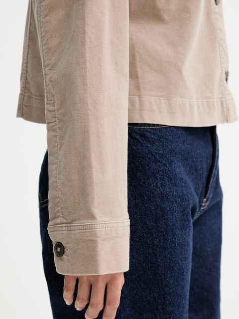 Marc O'Polo kurtka kolor beżowy przejściowa 511096874007