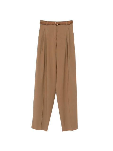 Max Mara pleated belted trousers - Brown - zdjęcie produktu nr 1