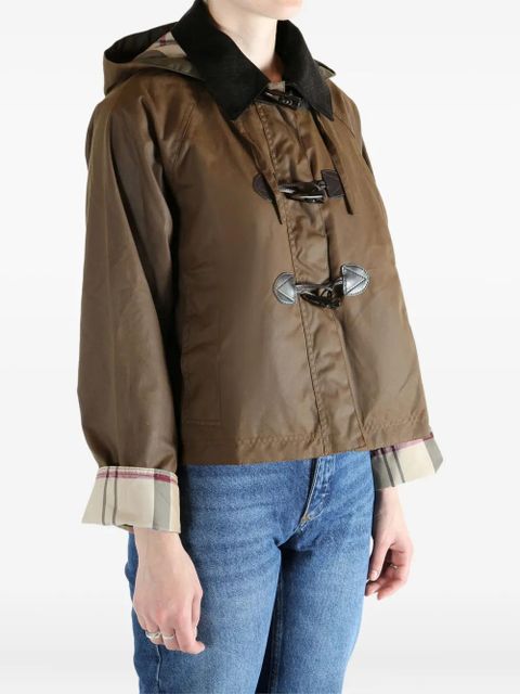 Barbour corduroy-collar jacket - Brown