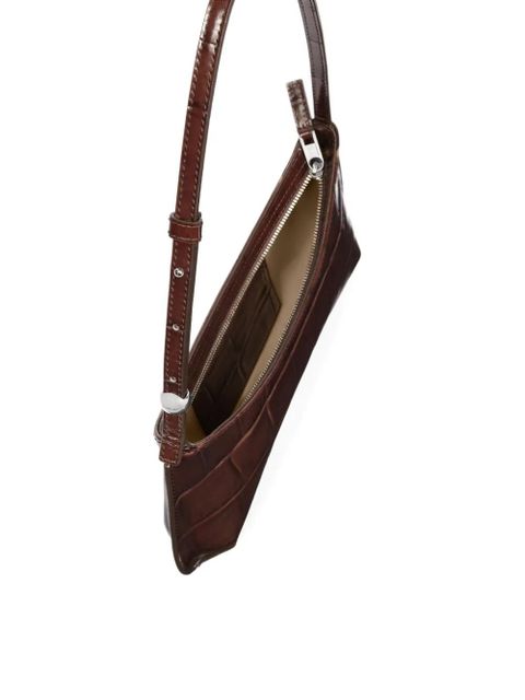 Jacquemus Le Bisou crocodile-embossed shoulder bag - Brown