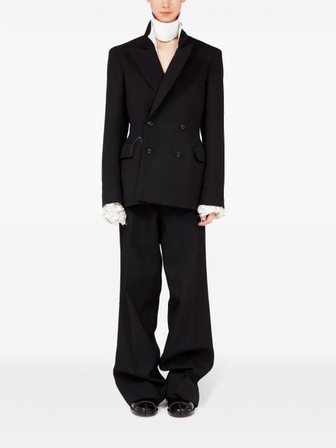 Maison Margiela wide-leg satin trousers - Black - zdjęcie produktu nr 2