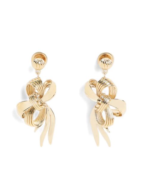 Miu Miu bow-shaped earrings - Gold