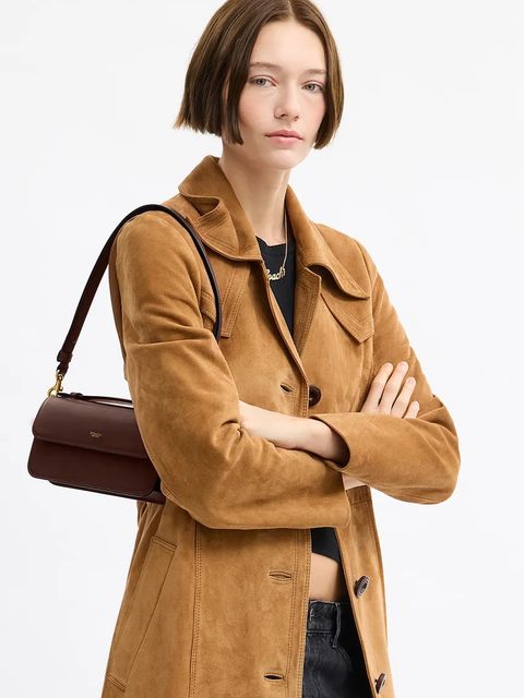 Coach torebka skórzana Elora kolor brązowy CCY30