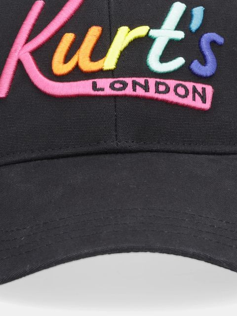 Kurt Geiger London czapka z daszkiem bawełniana kolor czarny 5075000499