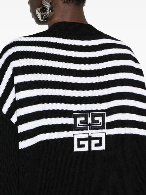 Givenchy 4G striped cardigan - Black