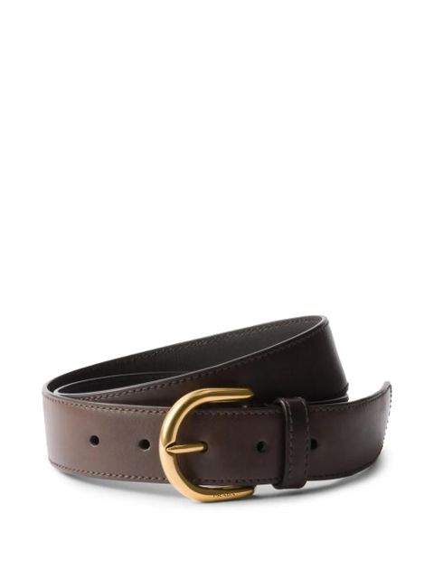 Prada leather belt - Brown - zdjęcie produktu nr 1