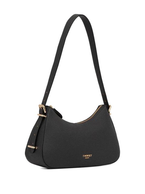 TWINSET logo-lettering shoulder bag - Black - zdjęcie produktu nr 2