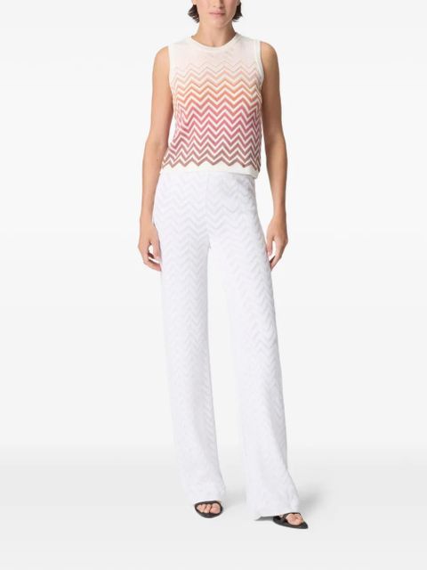 Missoni chevron-pattern trousers - White - zdjęcie produktu nr 2