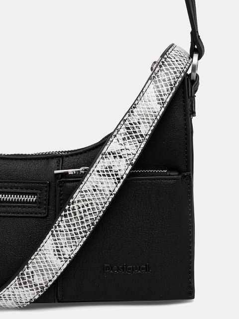 Desigual torebka DELTA VEGA OLIVE kolor czarny 25WAXPB7 - zdjęcie produktu nr 2