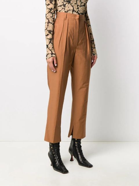 Nanushka Reya cropped trousers - Brown